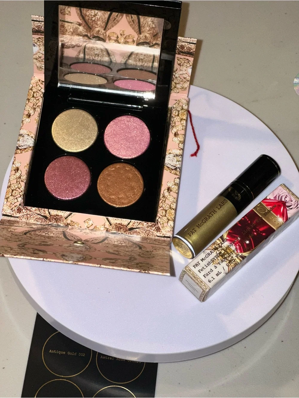 Pat McGrath labs Eyeshadow palette and liquid eyeshadow